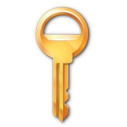 golden key PNG image, free-1180
